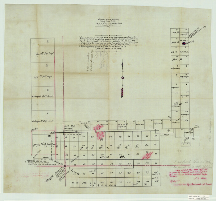 11770, Hockley County Sketch File 7, General Map Collection