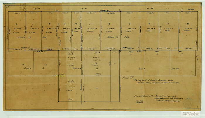 11775, Hockley County Sketch File 19, General Map Collection