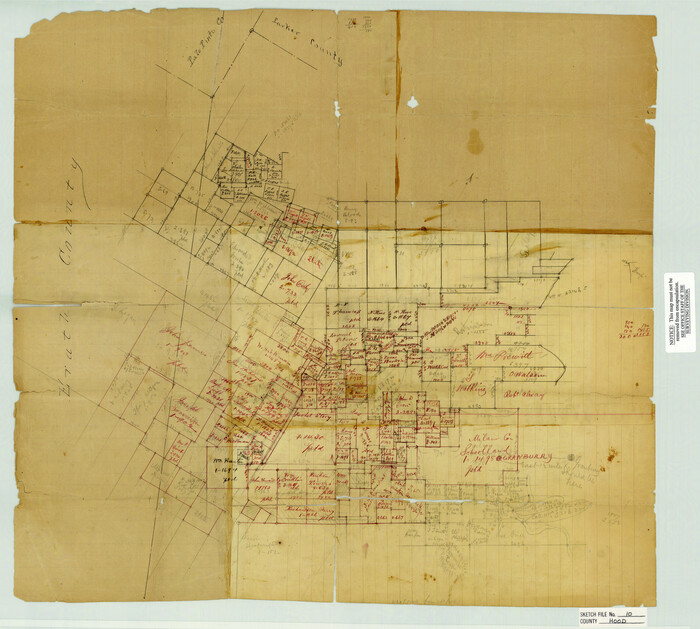 11778, Hood County Sketch File 10 , General Map Collection