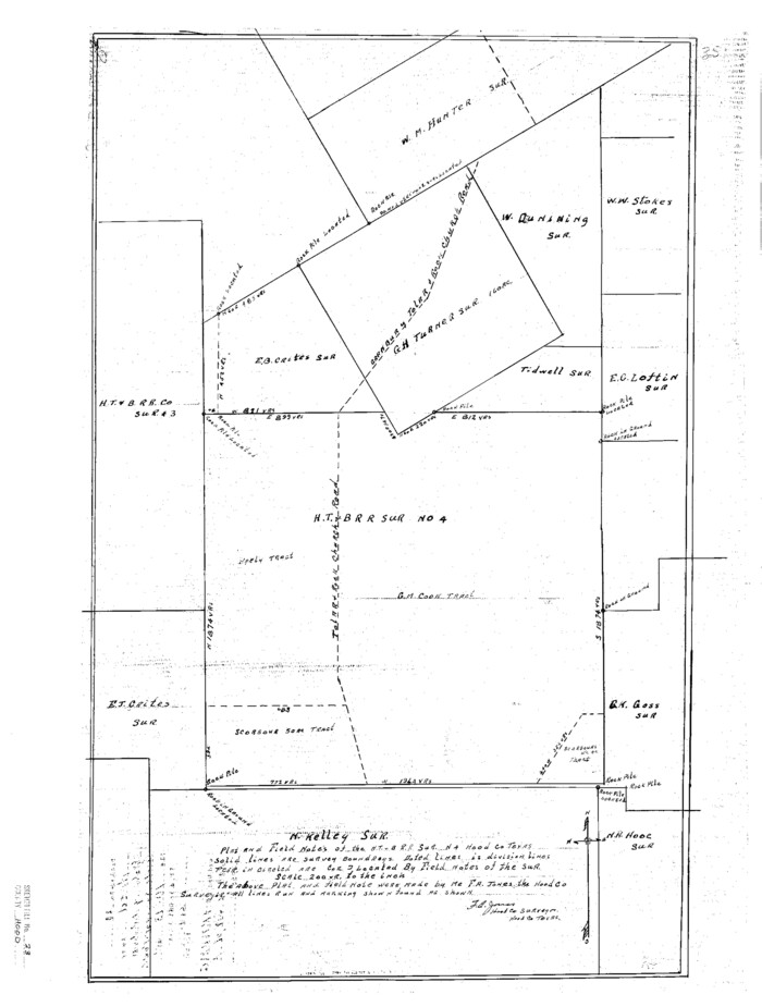 11780, Hood County Sketch File 23, General Map Collection
