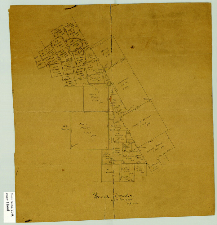 11781, Hood County Sketch File 23a, General Map Collection