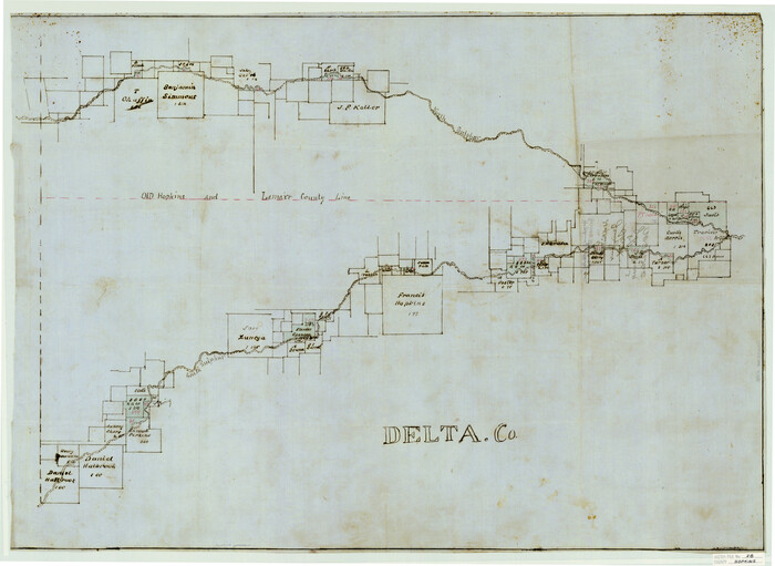 11786, Hopkins County Sketch File 28, General Map Collection