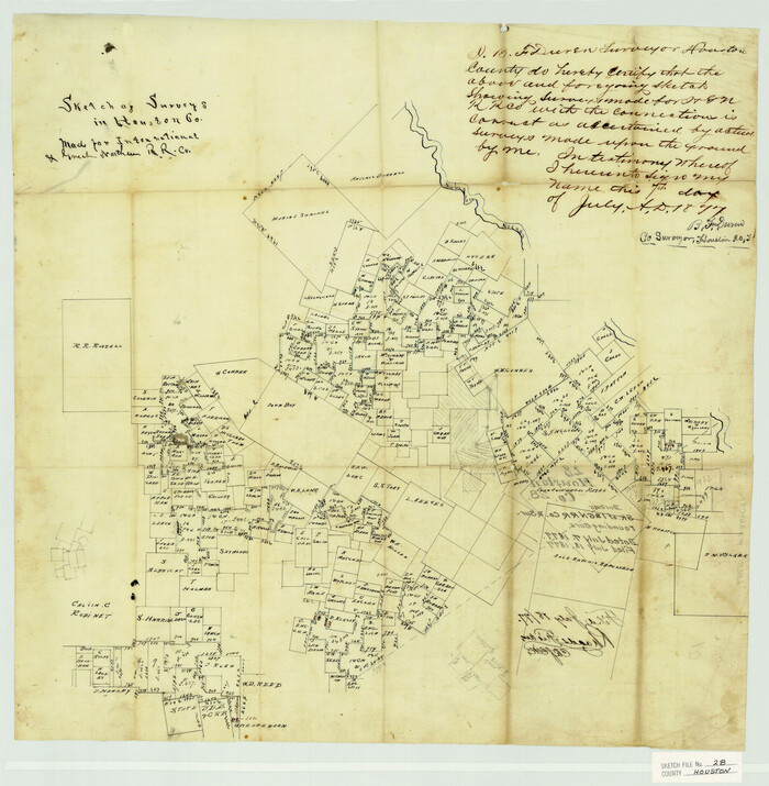 11789, Houston County Sketch File 28, General Map Collection