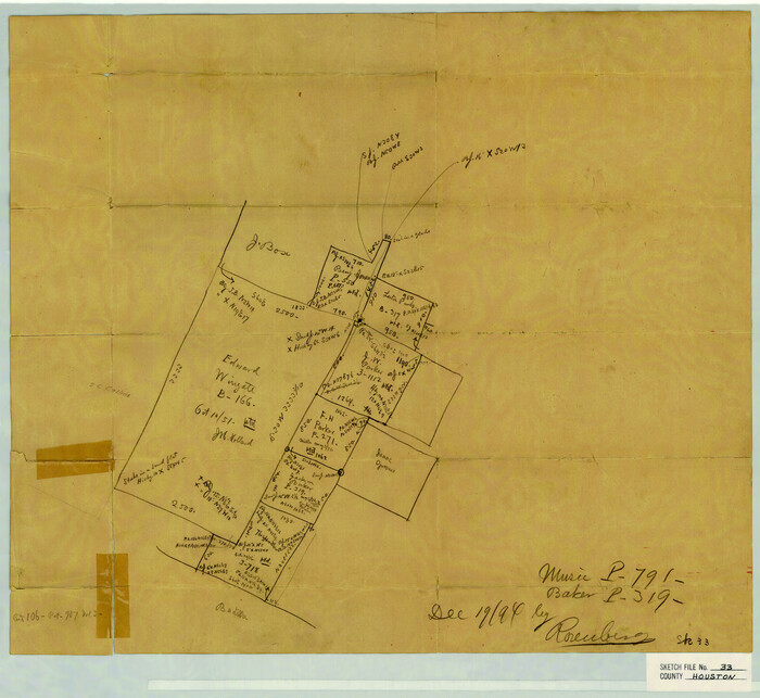 11790, Houston County Sketch File 33, General Map Collection
