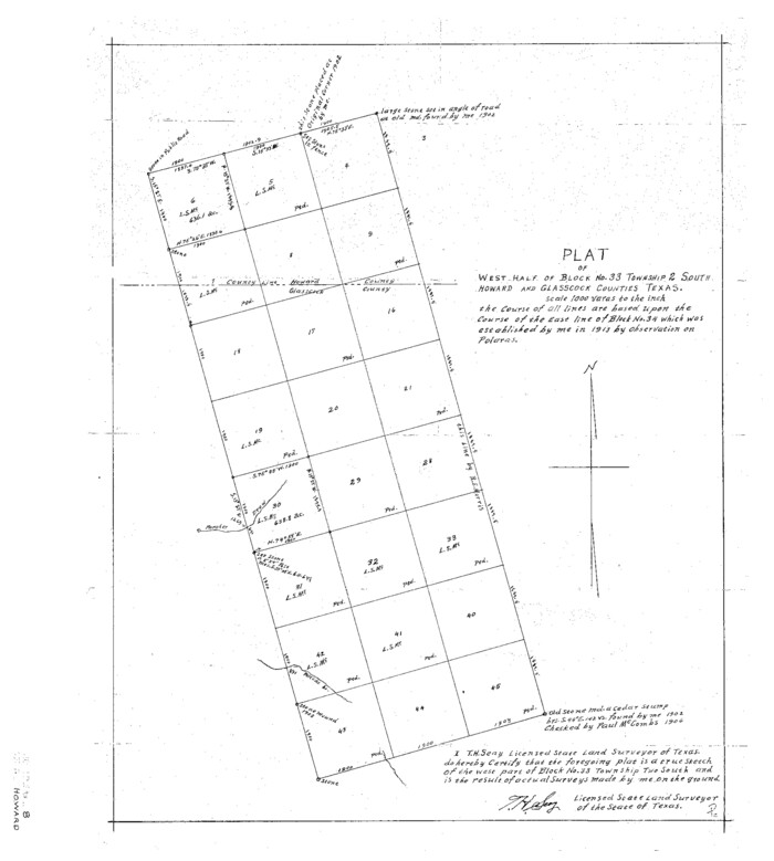11796, Howard County Sketch File 8, General Map Collection