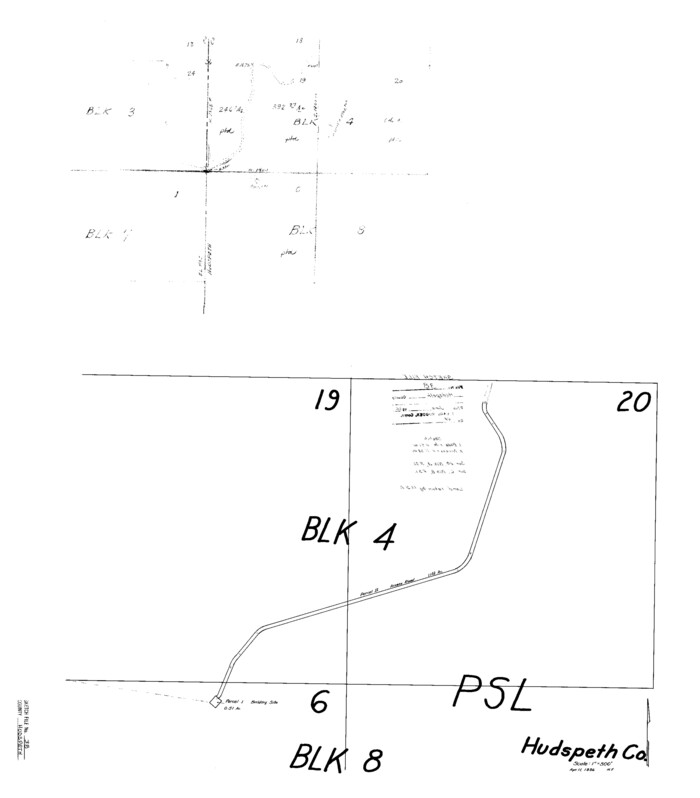 11806, Hudspeth County Sketch File 38, General Map Collection