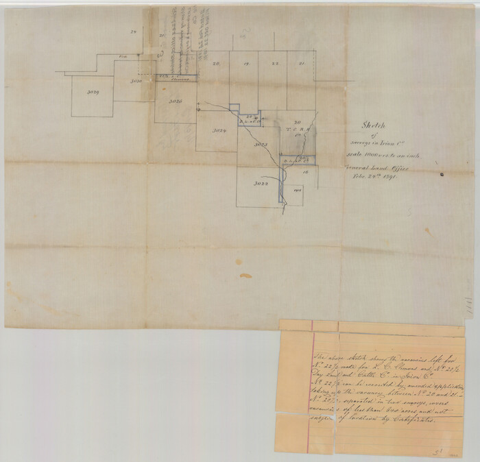 11823, Irion County Sketch File 3, General Map Collection
