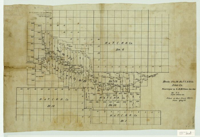 11824, Irion County Sketch File 6, General Map Collection