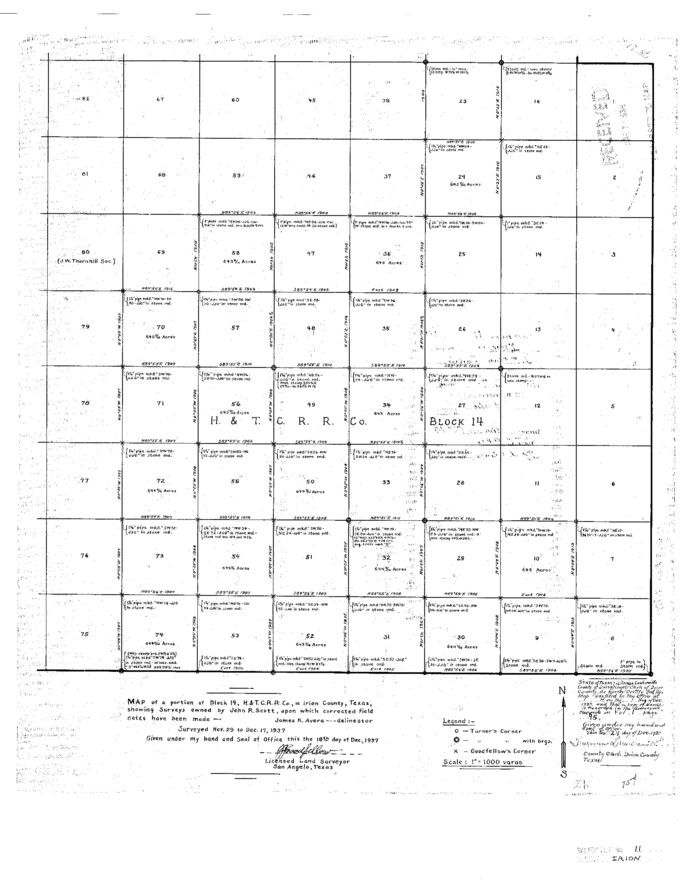 11826, Irion County Sketch File 11, General Map Collection