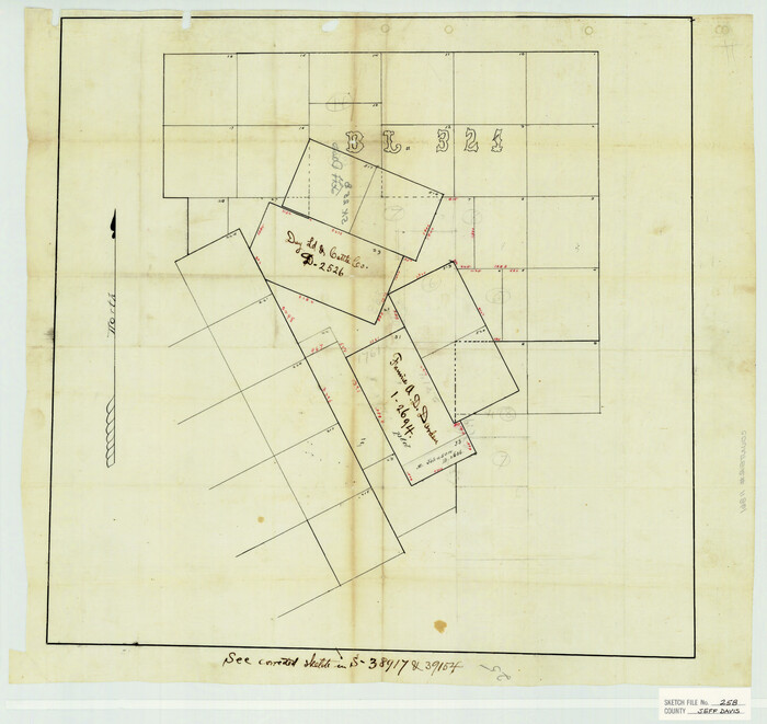 11861, Jeff Davis County Sketch File 25b, General Map Collection