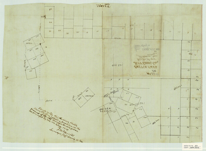 11862, Jeff Davis County Sketch File 27, General Map Collection