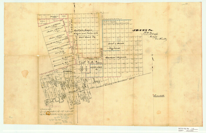 11900, Jones County Sketch File 10, General Map Collection
