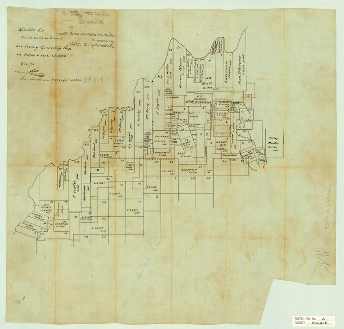11933, Kimble County Sketch File A, General Map Collection