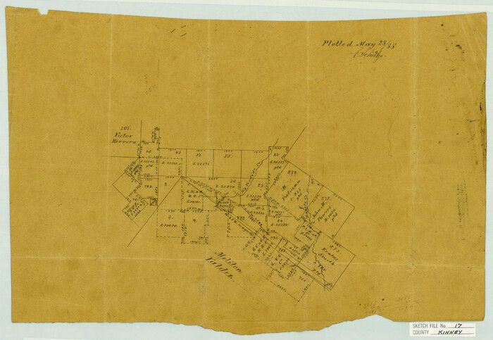 11942, Kinney County Sketch File 17, General Map Collection