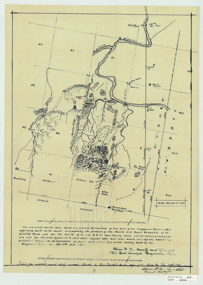11963, Knox County Sketch File 23, General Map Collection