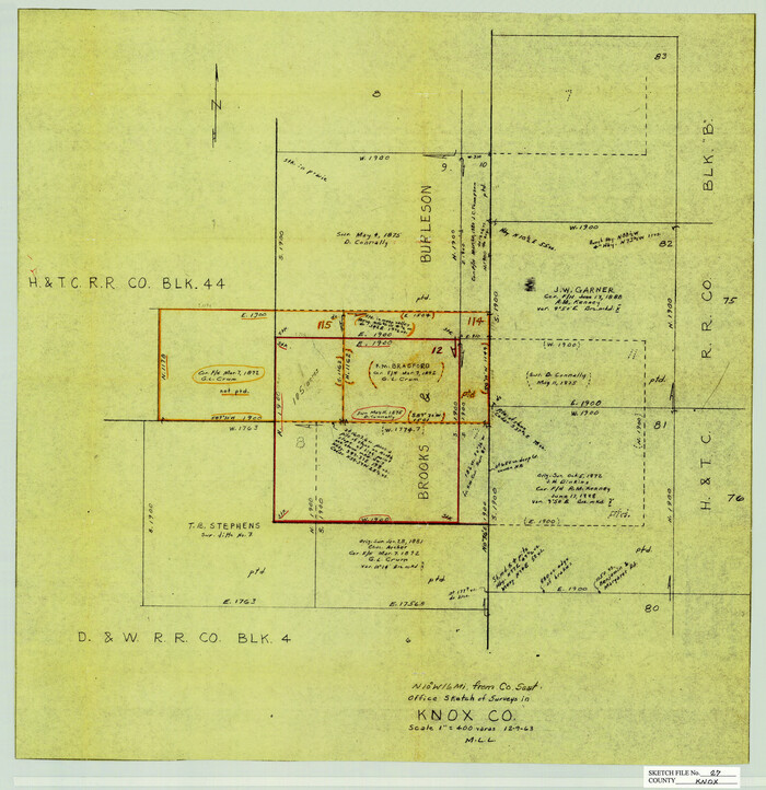 11964, Knox County Sketch File 27, General Map Collection
