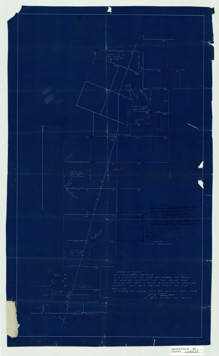 11986, La Salle County Sketch File 41, General Map Collection