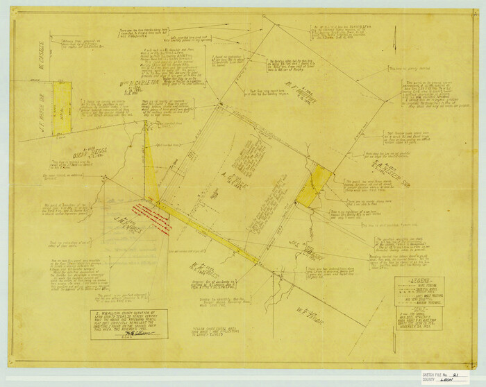11991, Leon County Sketch File 21, General Map Collection