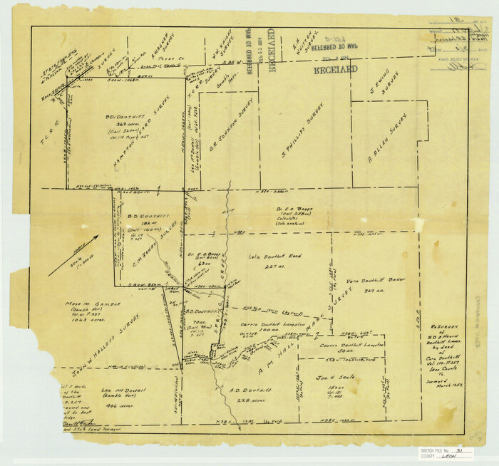 11993, Leon County Sketch File 31, General Map Collection