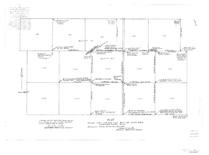 12005, Lipscomb County Sketch File 6, General Map Collection