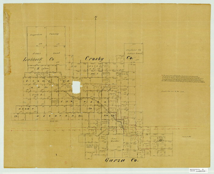 12015, Lubbock County Sketch File 1, General Map Collection