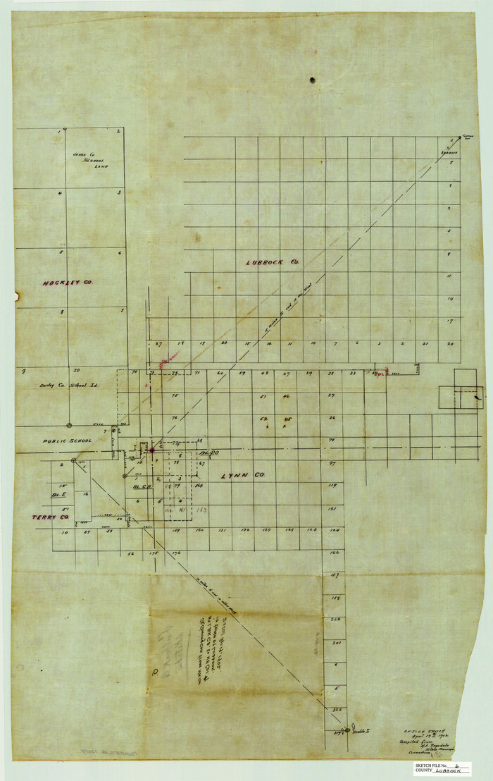 12017, Lubbock County Sketch File 6, General Map Collection