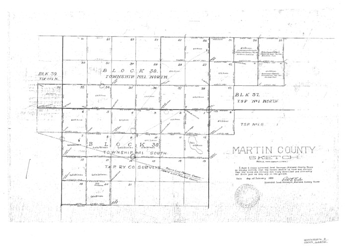 12029, Martin County Sketch File 9, General Map Collection