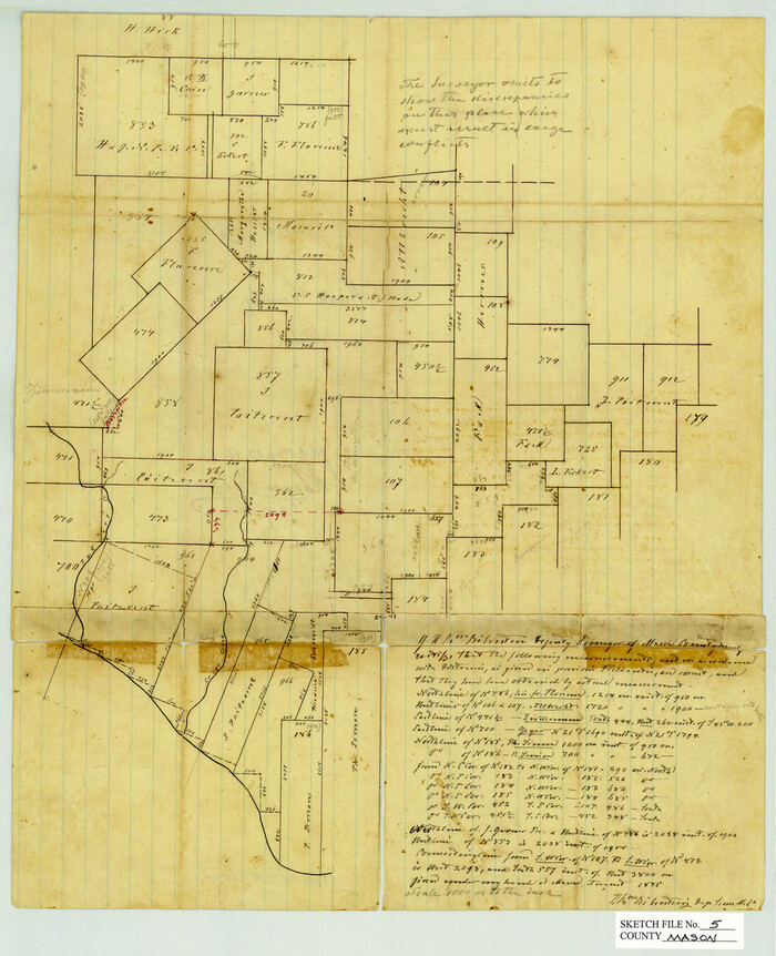 12033, Mason County Sketch File 5, General Map Collection