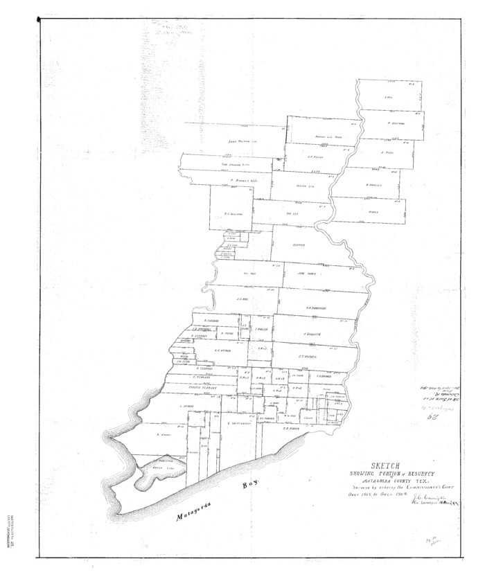 12044, Matagorda County Sketch File 29, General Map Collection