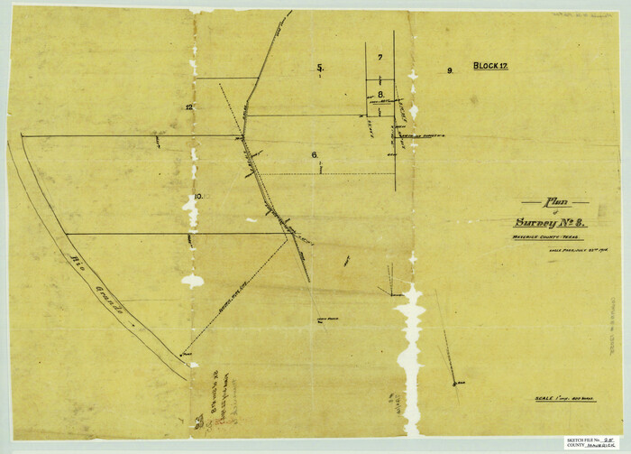 12055, Maverick County Sketch File 25, General Map Collection