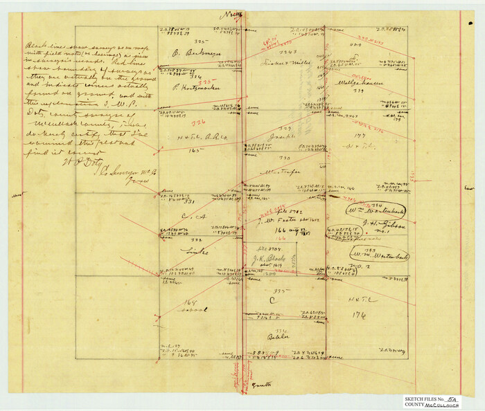 12056, McCulloch County Sketch File 5A, General Map Collection
