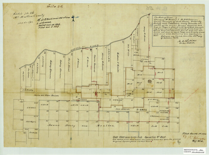 12060, McMullen County Sketch File 26, General Map Collection