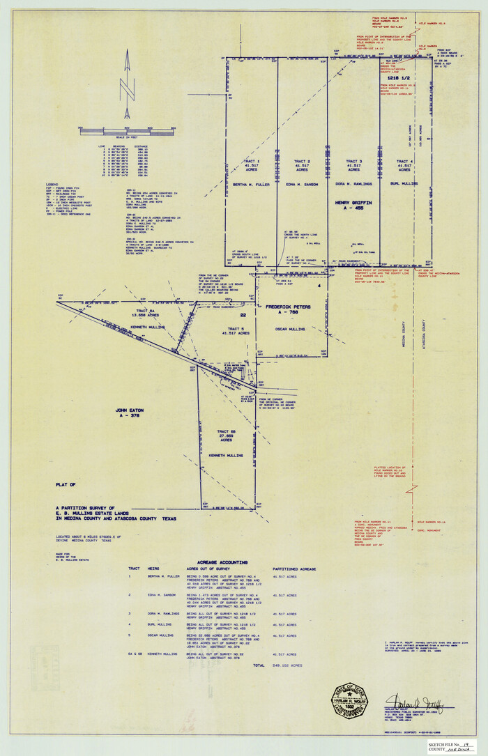 12071, Medina County Sketch File 19, General Map Collection