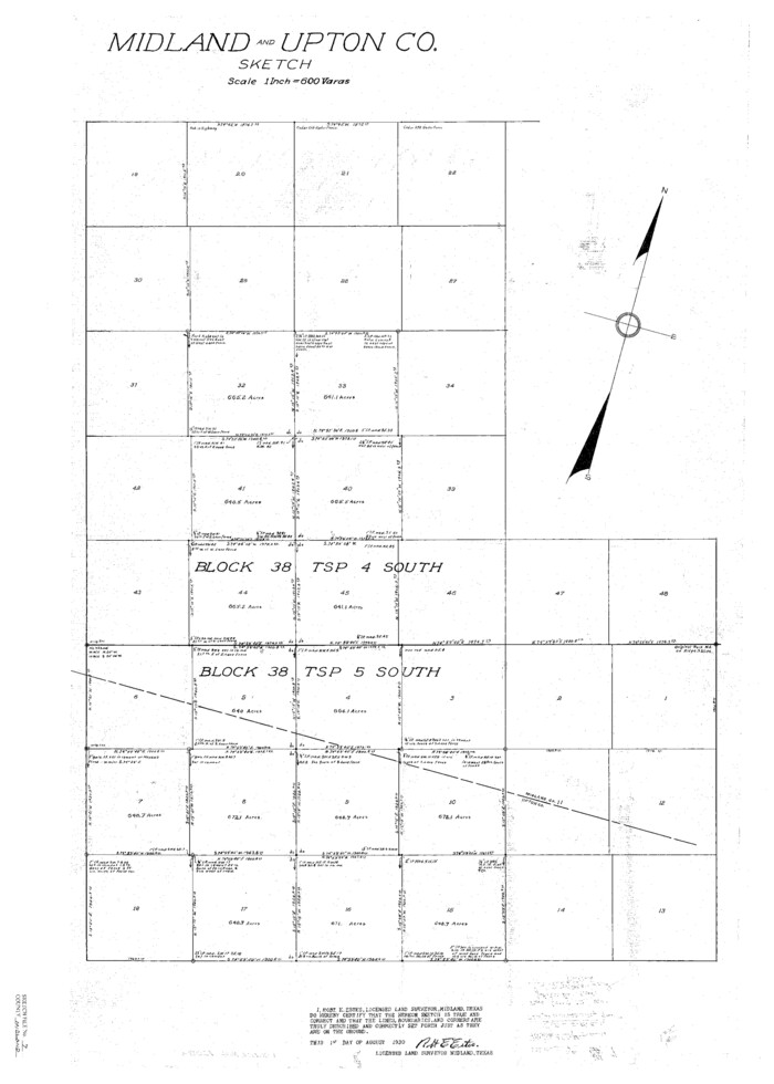 12083, Midland County Sketch File 7, General Map Collection