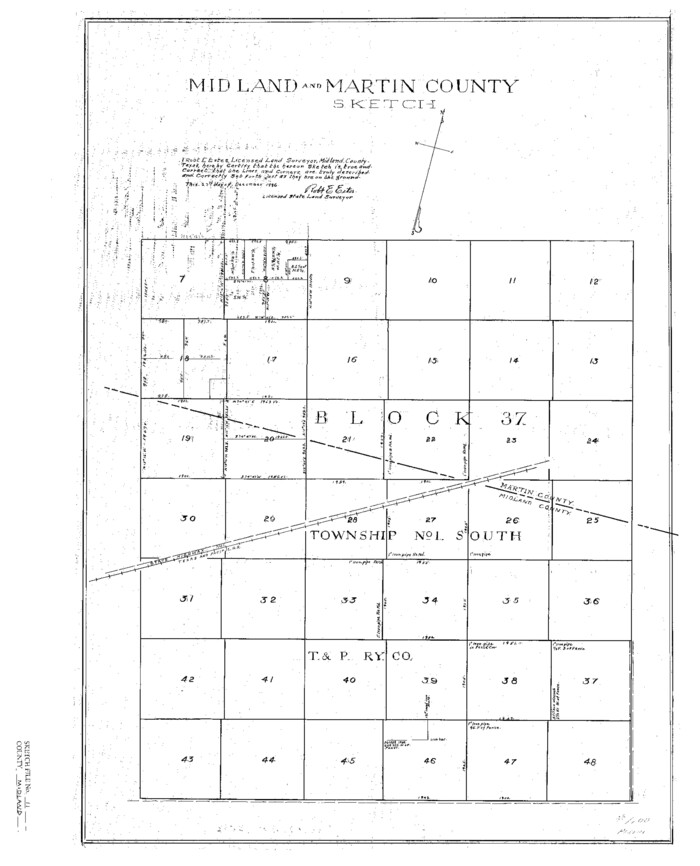 12086, Midland County Sketch File 11, General Map Collection