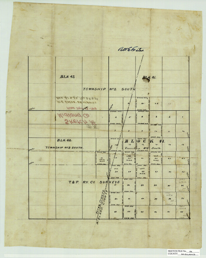 12090, Midland County Sketch File M, General Map Collection