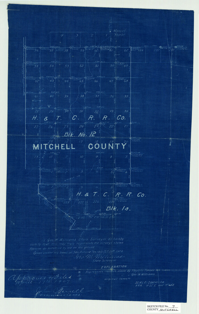 12096, Mitchell County Sketch File 7, General Map Collection