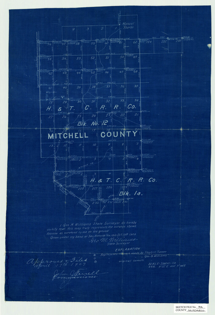 12097, Mitchell County Sketch File 7A, General Map Collection