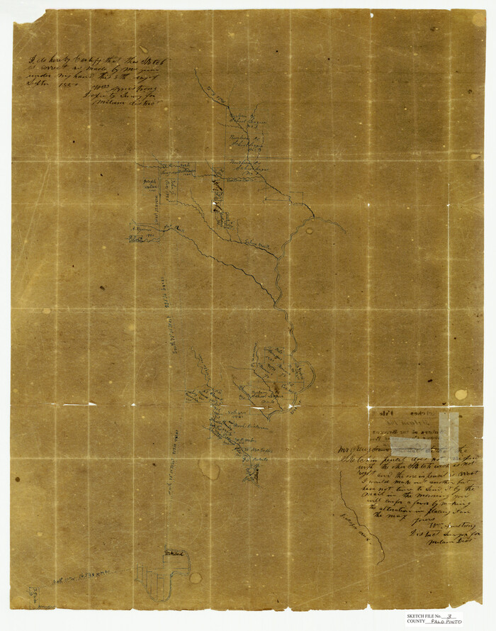 12132, Palo Pinto County Sketch File 3, General Map Collection