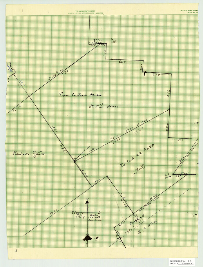 12139, Panola County Sketch File 23, General Map Collection