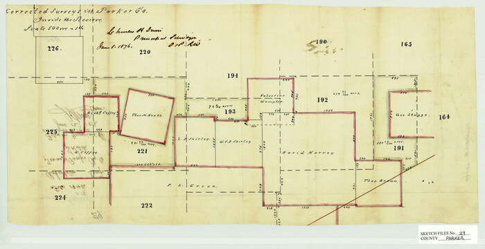12147, Parker County Sketch File 29, General Map Collection
