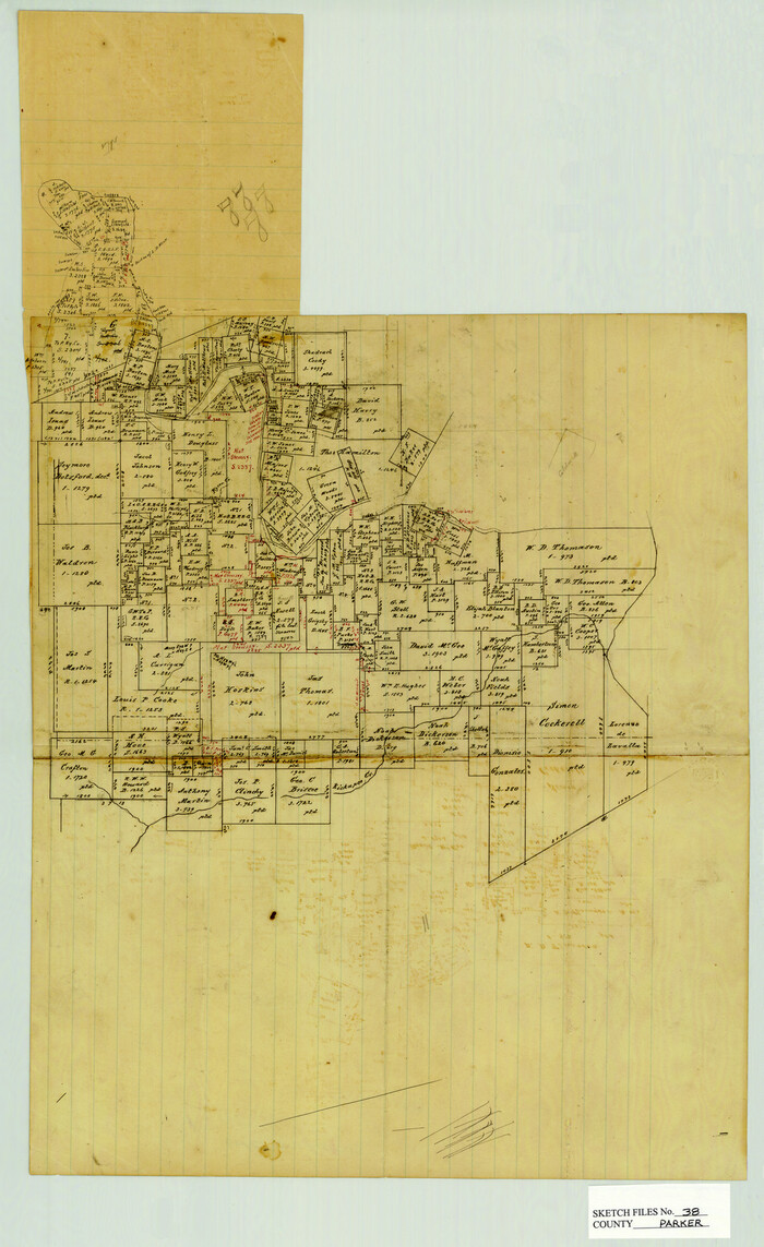 12149, Parker County Sketch File 38, General Map Collection