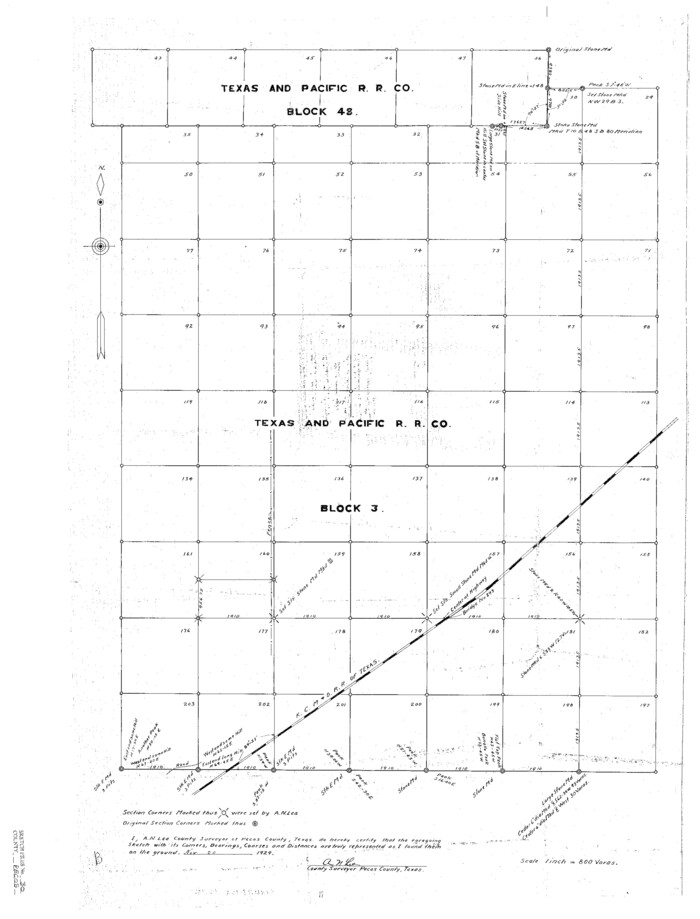 12172, Pecos County Sketch File 30, General Map Collection