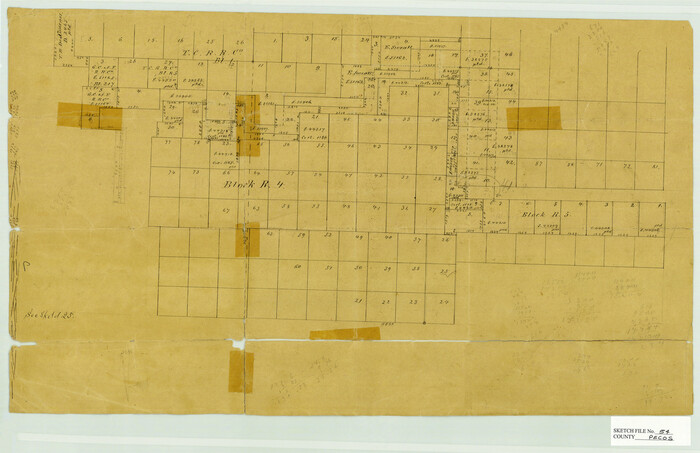 12180, Pecos County Sketch File 54, General Map Collection