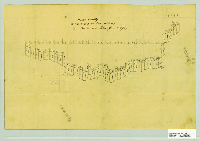 12198, Potter County Sketch File 9, General Map Collection