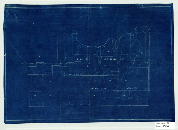 12200, Potter County Sketch File 14, General Map Collection