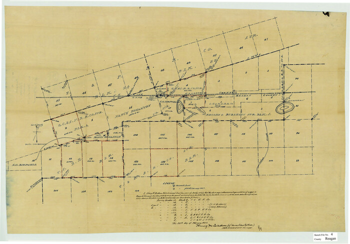 12214, Reagan County Sketch File 4, General Map Collection