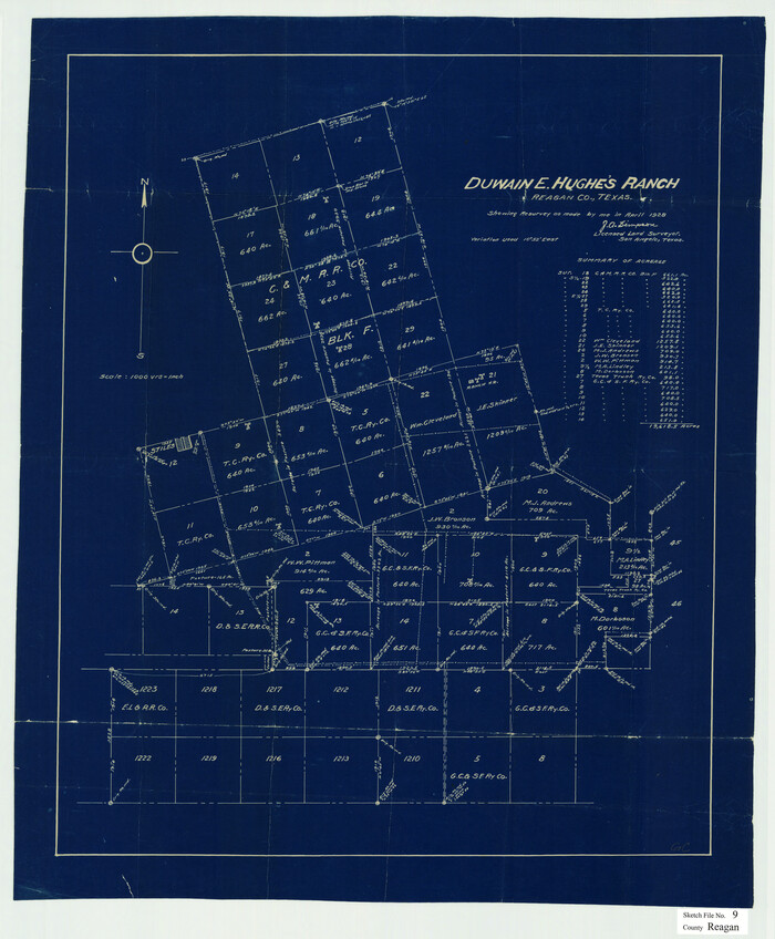 12216, Reagan County Sketch File 9, General Map Collection