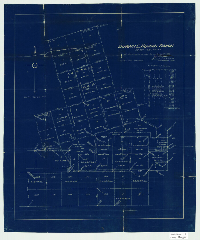 12217, Reagan County Sketch File 11, General Map Collection