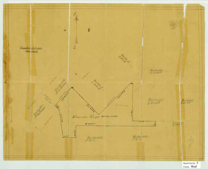 12228, Real County Sketch File 5, General Map Collection
